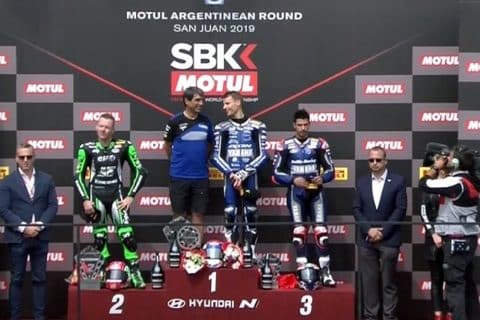 WSBK, Supersport : Les réactions de Jules Cluzel (1er), Lucas Mahias (2e), Corentin Perolari (4e) et Christophe Guyot (GMT94 Yamaha)