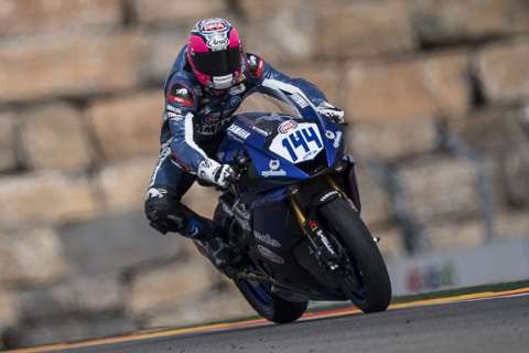 Lucas Mahias premier de la FP3 Supersport en Aragon